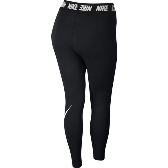 Nike Black Leggings with Swoosh logo - Picture 2 of 5